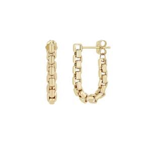 ZOE CHICCO 14k Gold Large Box Chain Huggie Earrings